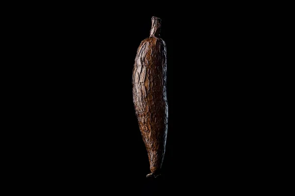 Cassava Isolated Black Background — Stock Photo, Image