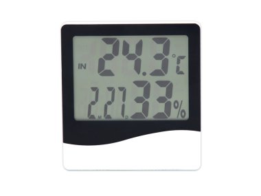 electronic clock, calendar, thermometer and hygrometer