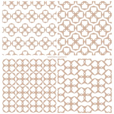 soyut kesintisiz geometrik şekil oluşan bir tablo örnekleri ayarla
