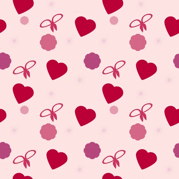 Seamless texture Valentine's Day — Stock Vector