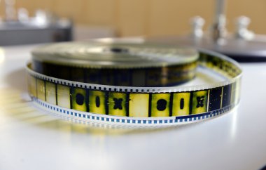 Film şeridi çalışma alanındaki