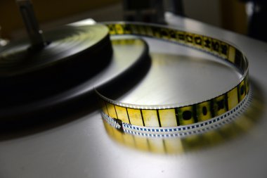 Film şeridi çalışma alanındaki