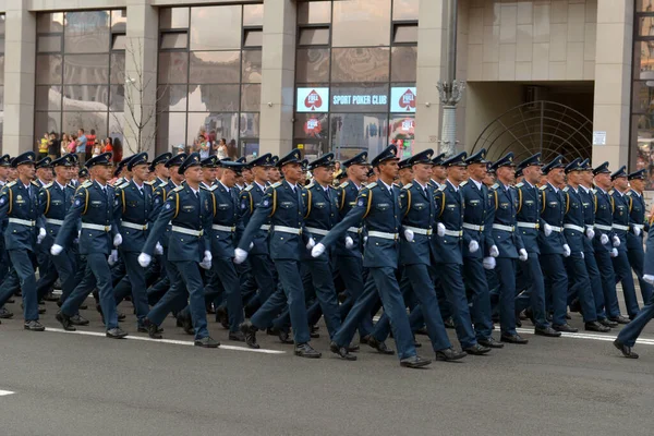 Ukrajina Kyjev Srpna 2021 Síly Ukrajinská Armáda Vojenský Systém Pochoduje — Stock fotografie