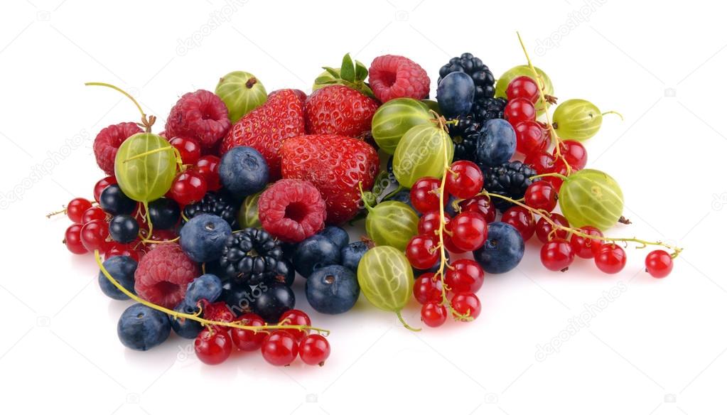 different fresh berries