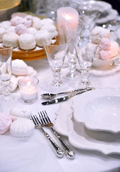 Luxury holiday place (table) setting — Stock Photo, Image