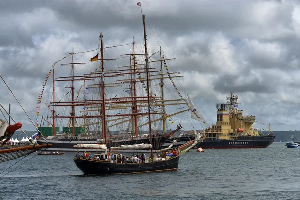 Frankreich. brest-juli-17, 2012: festival des segelns im hafen von — Stockfoto