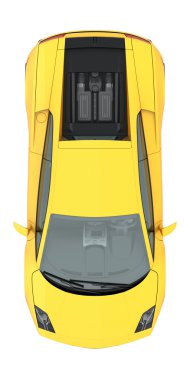 Beyaz Sarı Lamborghini