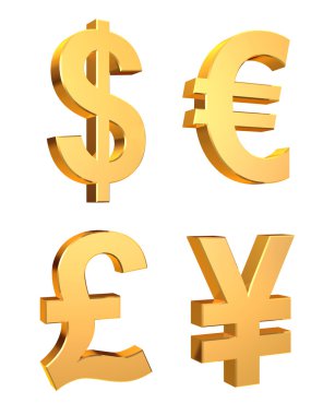 Altın para birimi sembolleri Set