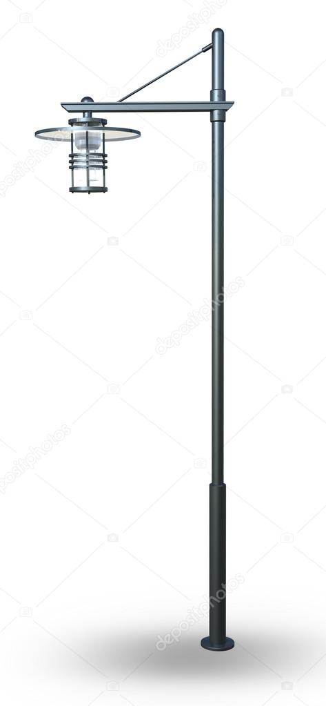 Modern Lamp Post Stock Photo Tonybilge 110217492 3d Ilration Of Modern Lamp Post Rendering Image On White Background Photo By Tonybilge