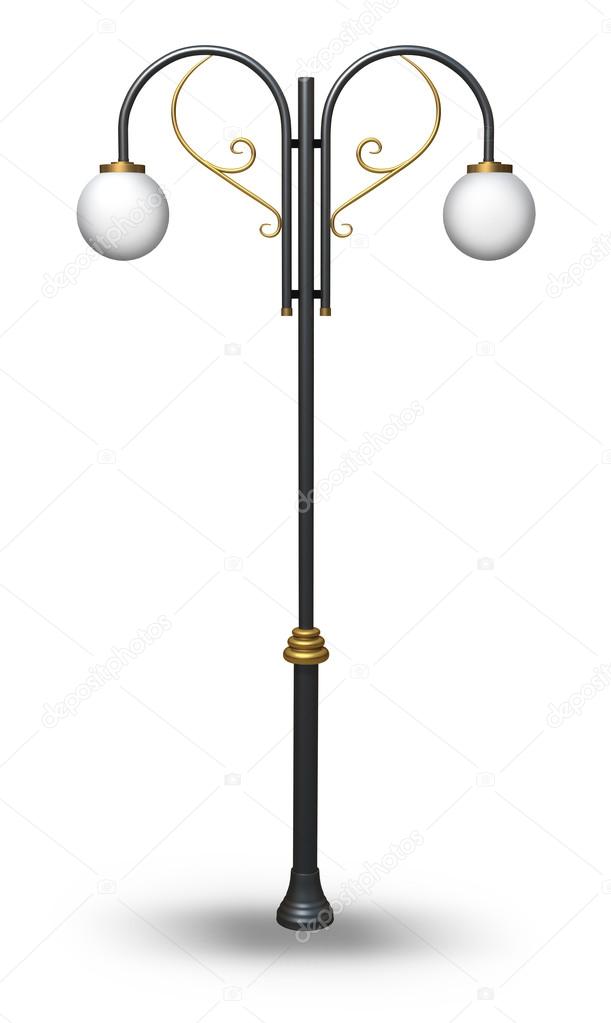 Classic Lamp Post Stock Photo Tonybilge 110218018 3d Ilration Of Classic Lamp Post Rendering Image On White Background Photo By Tonybilge