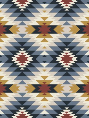 Amerikan Yerlileri Süslemesi. Kabilesel renksiz geometrik desen. Etnik vektör dokusu