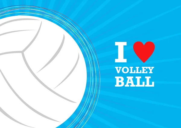 Vector volleyball themed background — Stock Vector