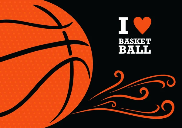 Vector basketball themed background — Stock Vector