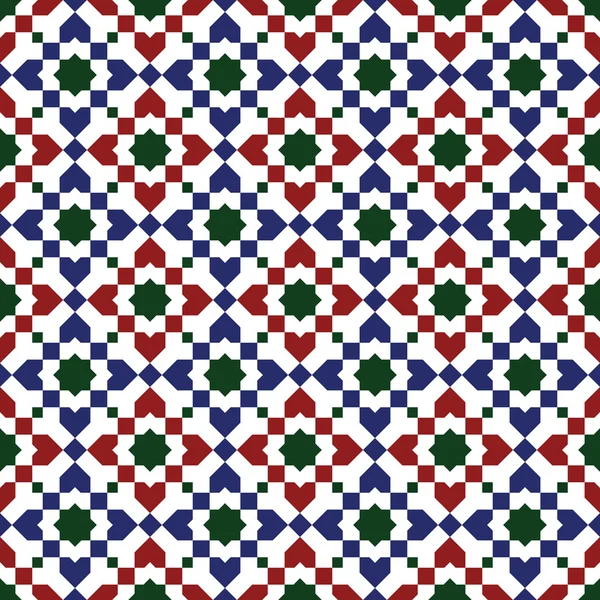Estilo marroquino padrão de mosaico —  Vetores de Stock