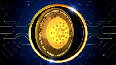 CARDANO Şifreleme 3D işleme arkaplanı herhangi bir haber veya bilgi sunumu için mükemmeldir. Arka planda şık ve temiz bir düzen var. 