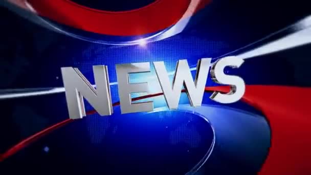 Breaking News Rendering Background Perfect Any Type News Information Presentation — Stock Video