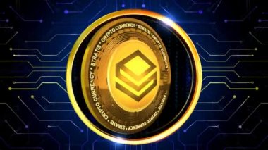 STRATIS Kripto 3D görüntüleme arkaplanı herhangi bir haber veya bilgi sunumu için mükemmeldir. Arka planda şık ve temiz bir düzen var. 