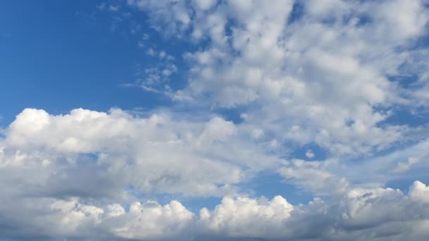 Όμορφο Μπλε Ουρανό Φόντο Σύννεφα Σύννεφα Στον Ουρανό Σύννεφα Ουρανό — Αρχείο Βίντεο