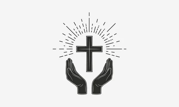 Vector Ilustración Del Icono Religión Cristiana — Vector de stock