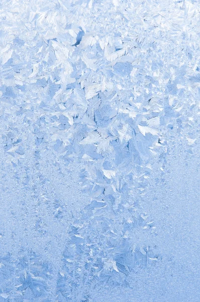 Background of beautiful frosty pattern on glass — Stock Photo, Image