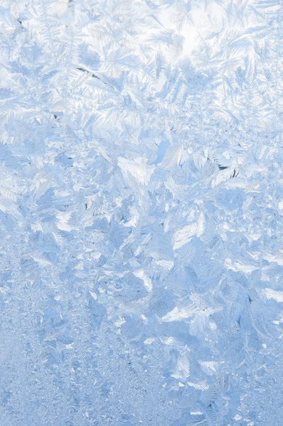 Achtergrond van mooie frosty patroon op glas Rechtenvrije Stockfoto's