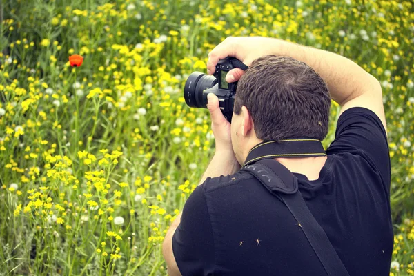 Fotograaf van de wilde natuur — Stockfoto