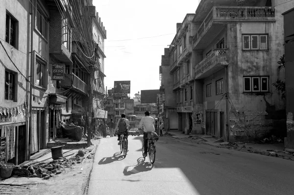 De toeristische wijk van Katmandu - Thamel. Nepal, 29 mei 2013 — Stockfoto