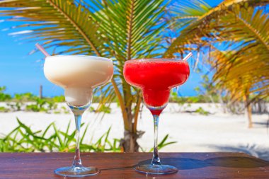 İki kokteyl tropikal tatil