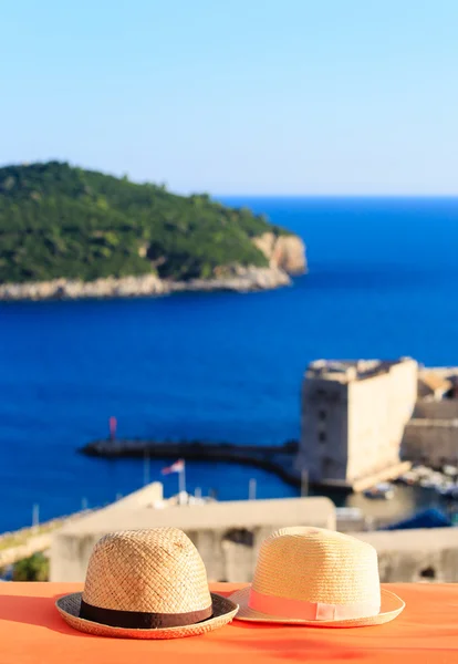 Dos sombreros de vacaciones en Europa, Croacia — Foto de Stock