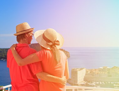 Dubrovnik Yaz tatilde mutlu çift