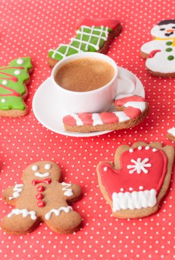 Kahve ve Noel gingerbread çerezleri