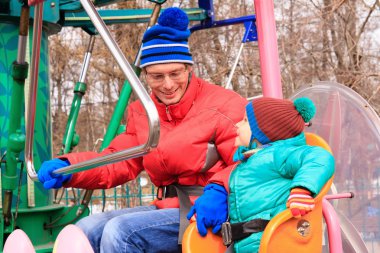Baba ve oğul amusemement Park
