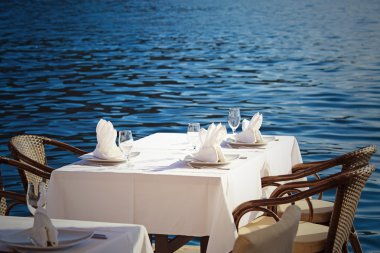 Doğal Cafe tablo Deniz Manzaralı