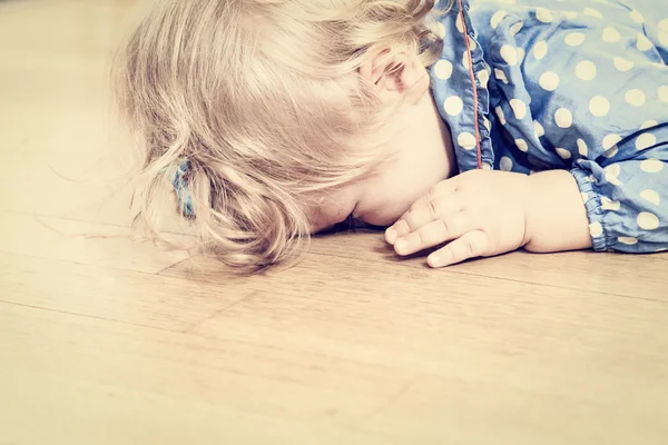 Niño llorando, depresión y tristeza — Foto de Stock