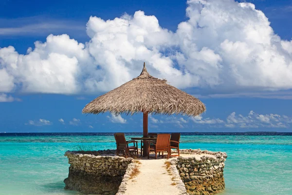 Water cafe on the beach — Stock Photo, Image