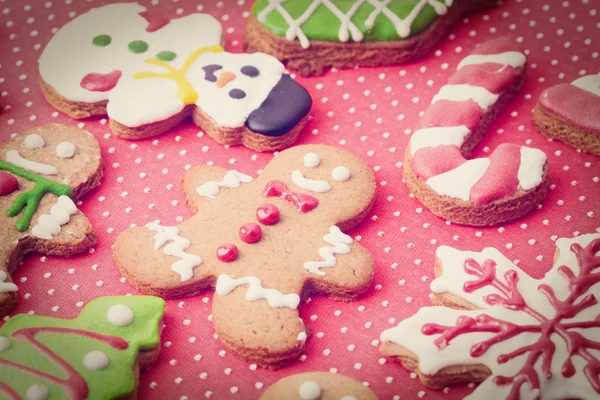 Galletas de jengibre caseras de Navidad — Foto de Stock