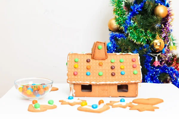 Zencefilli ev ve yemekleri, Noel — Stok fotoğraf