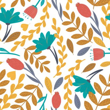 Çiçeksiz desenler. Kağıt, kapak, kumaş, iç dekorasyon için. Moda baskıları için zarif bir şablon.