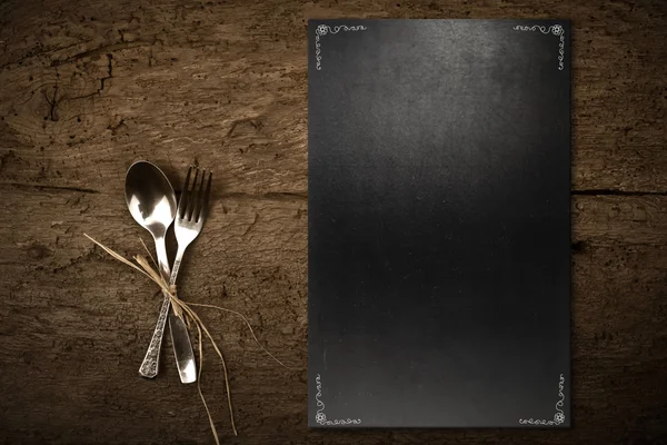 Menu Szablon Vintage chalkboard łupek — Zdjęcie stockowe