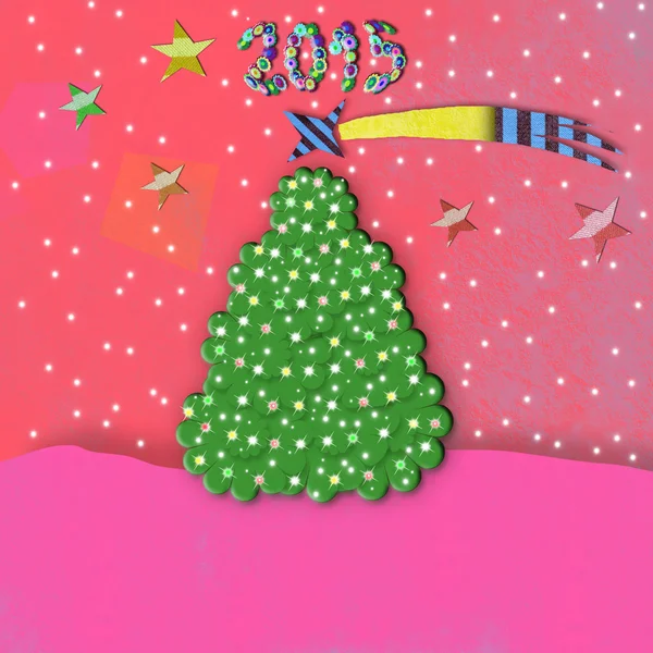 Χριστουγεννιάτικο δέντρο decoration.2015 — Φωτογραφία Αρχείου