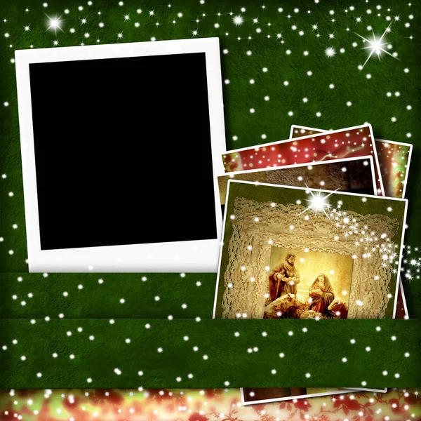 Christmas Cards photo frame — Stock Photo, Image