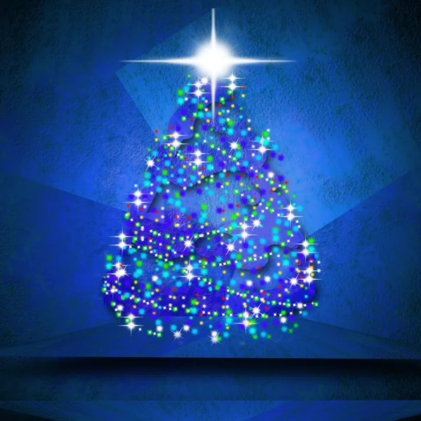 Árvore de Natal brilhante — Fotografia de Stock