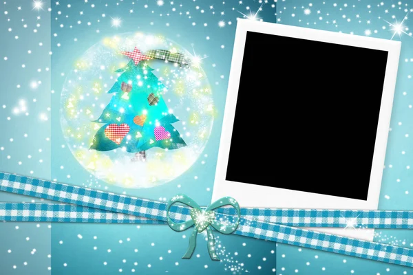 Weihnachten Foto Instant Frame — Stockfoto