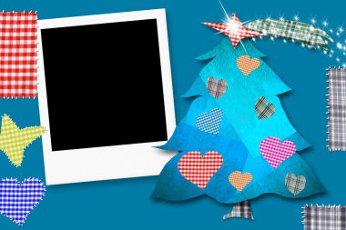 Çocuklar Noel kartı framework ile