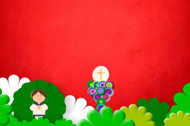 İlk Komünyon kahverengi erkek