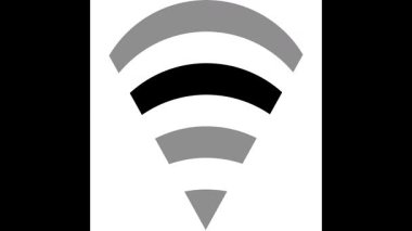 Wi-Fi Sinyal Simgesi İnternet Kısıtlaması ve Siber Kontrol Konseptine Yakalandı