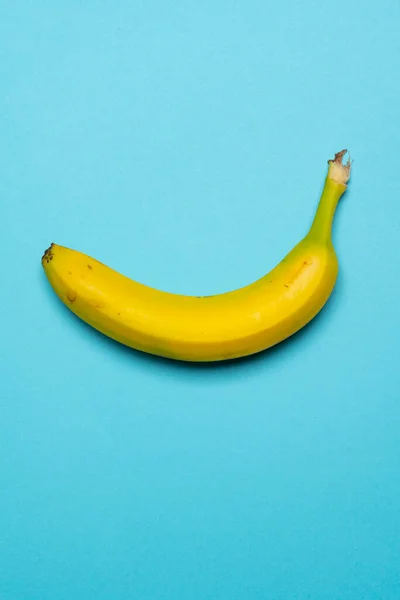 Still Life Stock Photo Ripe Yellow Banana Coloured Background — Stock Photo, Image