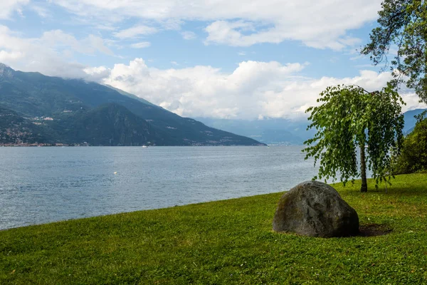 Het Comomeer Gezien Vanaf Stad Bellagio Omgeving Prachtige Romantische Plek — Stockfoto