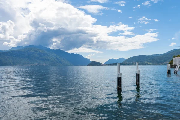 Hermosa Vista Sobre Impresionante Lago Como Lombardía Italia Día Verano — Foto de Stock