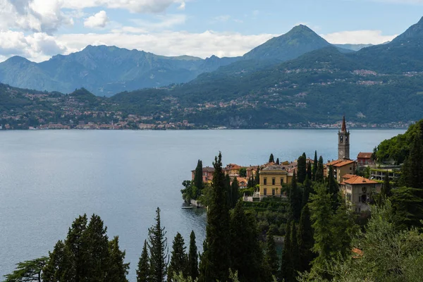 Prachtig Uitzicht Het Prachtige Comomeer Lombardije Italië Het Uitzicht Vanaf — Stockfoto